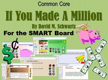 Preview of If You Made A Million Common Core Aligned for the SMART Board