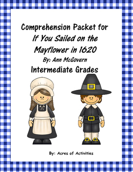 Preview of If You Sailed on the Mayflower in 1620 Comprehension Packet