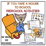 If You Take A Mouse To School Preschool Activities-Literac