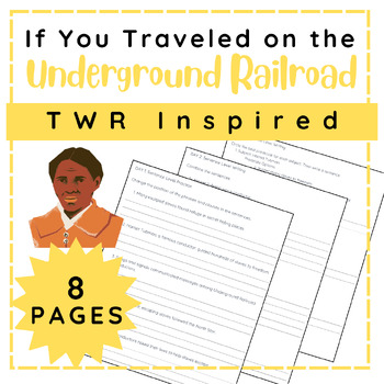 Preview of If You Traveled on the Underground Railroad: Sentence Writing Practice