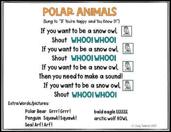 If You Want To Be A Polar Animal (A Pocket Chart Activity) by Judy Tedards