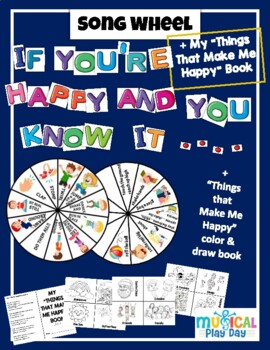 Preview of If Youre Happy & You Know It Story Wheel & Favorite Things Coloring & Writing