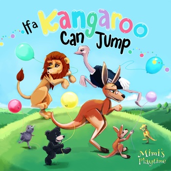 Preview of If a Kangaroo Can Jump Coloring Lyric Book