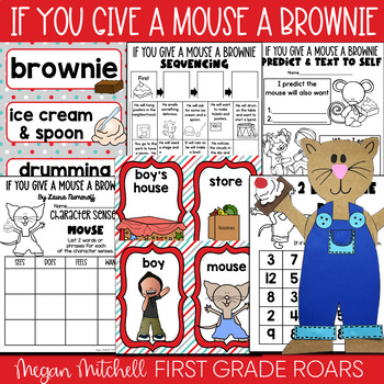 Preview of If you Give a Mouse a Brownie Activities Book Companion Reading Comprehension