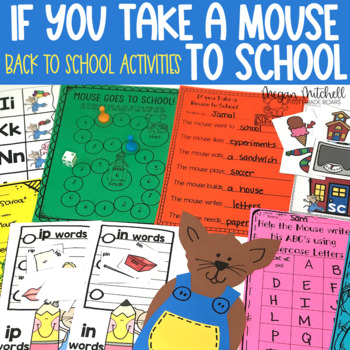 Preview of If you Take a Mouse to School First Day Back to School Activities