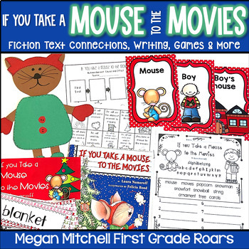 Preview of If you Take a Mouse to the Movies Christmas Holiday Book Companion Activities