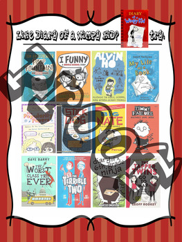 Preview of If you like Diary of Wimpy Kid by Jeff Kinney, try.... Recommendation Poster