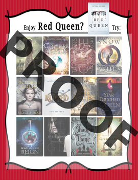 Preview of If you like The Red Queen, try.......Book Recommendation