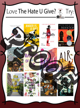 Preview of If you love The Hate U Give, try ________ Book Recommendation Poster