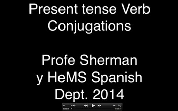 Preview of Iggy Rap- Spanish Present Tense Verb Conjugation Rap