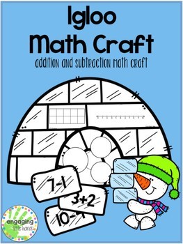 Preview of Igloo Math Addition Craftivity