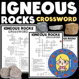 Igneous Rocks Crossword | PRINTABLE