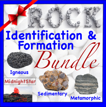 Preview of Igneous, Sedimentary & Metamorphic Rock Identification and Formation Bundle