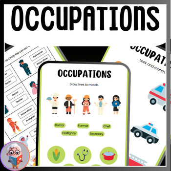 Preview of Ignite Curiosity with Our Learn About Occupations Workbook for Kids!