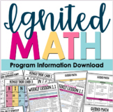 Ignited MATH - Program Information Guide
