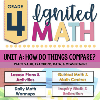 Preview of Ignited Math: Grade 4 - Unit A: How Do things Compare | Ontario Math