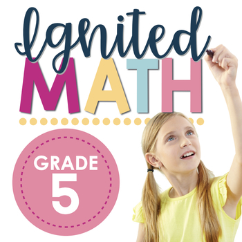 Preview of Grade 5 Ignited Math - FULL YEAR Spiral Math Bundle - Ontario Math Curriculum