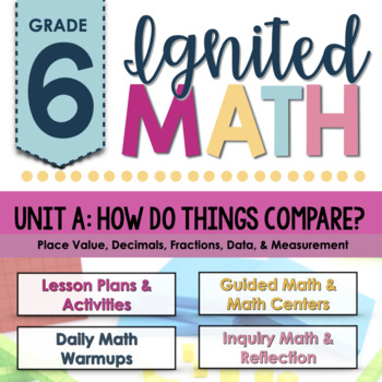 Preview of Ignited Math: Grade 6 - Unit A: How Do things Compare | Ontario Math