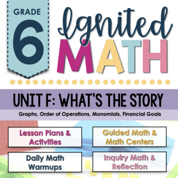 Preview of Ignited Math: Grade 6 - Unit F: What's the Story? | Ontario Math