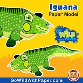 Iguana Craft Activity | 3D Paper Model