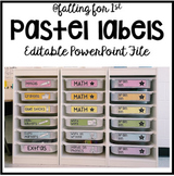 Ikea Trofast Pastel Labels // EDITABLE