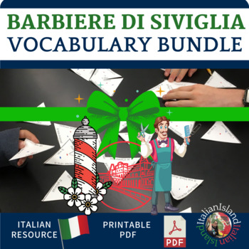 Preview of Il Barbiere di Siviglia Italian Vocabulary Practice Activity Set.
