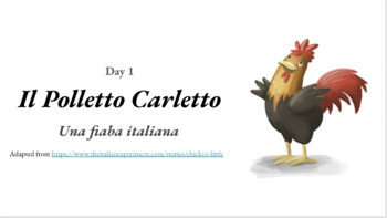 Preview of Il Polletto Carletto (Chicken Little) - Day 1, Italian