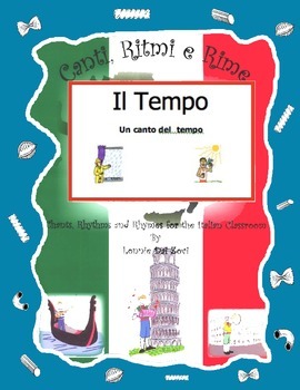 Preview of Italian weather vocabulary (Il Tempo) with this rap-like musical chant and MP3