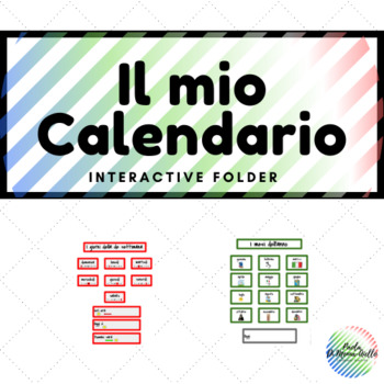 Preview of Il mio calendario Italian Interactive File Folder Calendar