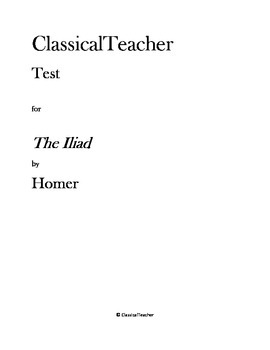 Preview of Iliad Test