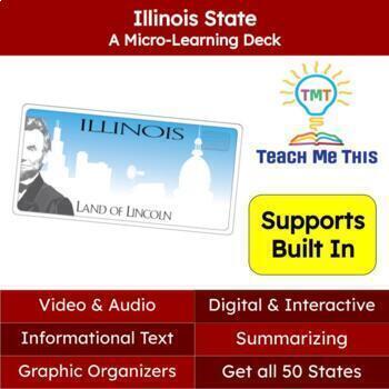 Preview of Illinois (50 States and Capitals) Informational Text and Activities
