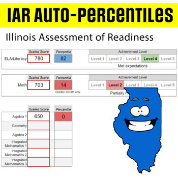 Preview of Illinois Assessment of Readiness (IAR) Percentile Calculator