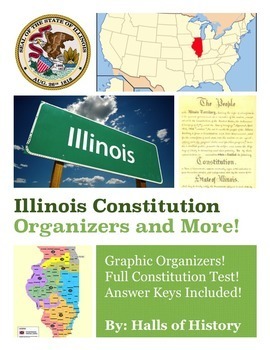 Preview of Illinois Constitution - Organizers and More!