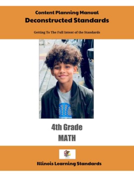 Preview of Illinois Deconstructed Standards Content Planning Manual Math 4th Grade