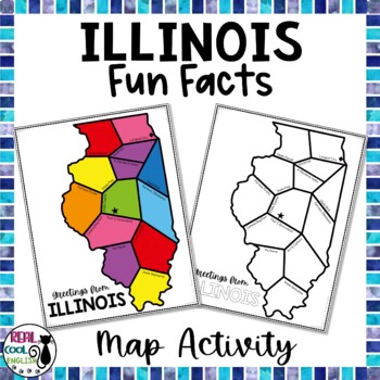 Preview of Illinois Map Activity | Fun State Facts