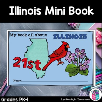 Preview of Illinois Mini Book for Early Readers - A State Study