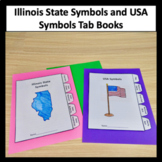 Illinois State Symbols and United States Symbols Tab Books