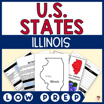 Preview of Illinois State Unit Study | Capital, Bird, Flower, Flag, Animal | State Symbols