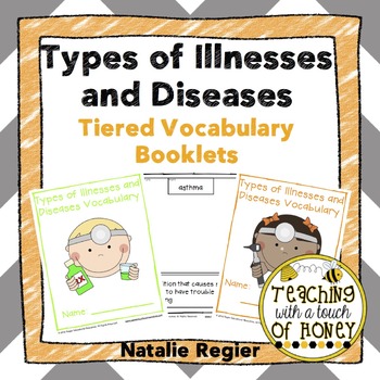 Preview of Illness Vocabulary Activities - Types of Diseases and Illnesses