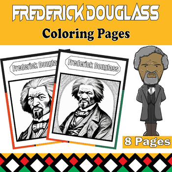 Preview of Illuminate Black History Month with Frederick Douglass Coloring Pages