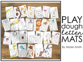 Illustrated Animals Play Dough Letter Mats (lowercase letters)