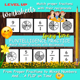 Illustrated Fractions with Their Numerical  Reciprocals