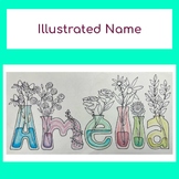Illustrated Name Drawing