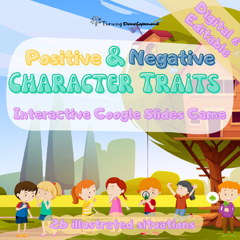 Preview of Illustrated Character Traits & Core Values: Interactive Digital Game
