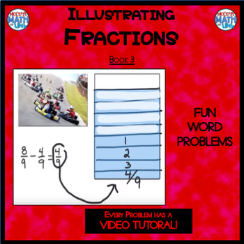 Preview of Illustrating Fractions - Book 3: (5/6 - 4/6) (Distance Learning)