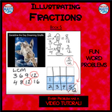 Illustrating Fractions -Book 5: (ie: 2/3 - 1/4) (Distance 