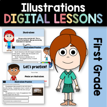 Preview of Illustrations Informational Texts 1st Grade Google Slides | Guided Reading