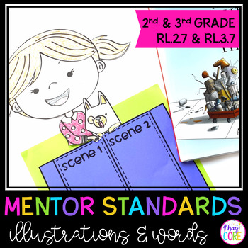 Preview of Illustrations & Words Mentor Texts - Reading 2nd Grade RL.2.7 & 3rd Grade RL.3.7