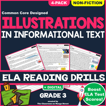 Preview of Using Illustrations in Informational Text: Reading Worksheets (RI.3.7) | GRADE 3