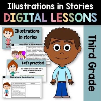 Preview of Illustrations in Stories Reading 3rd Grade Google Slides | Guided Reading